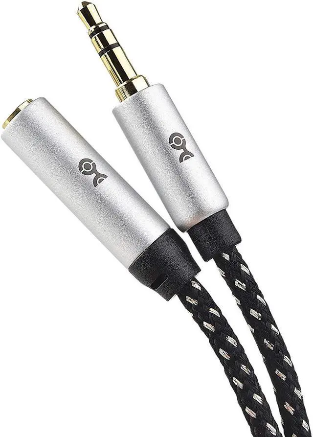 Alt view image 4 of 7 - 2-Pack Headphone Extension Cable - 10ft 3.5mm Extension Cable Aux Cord Extender Black