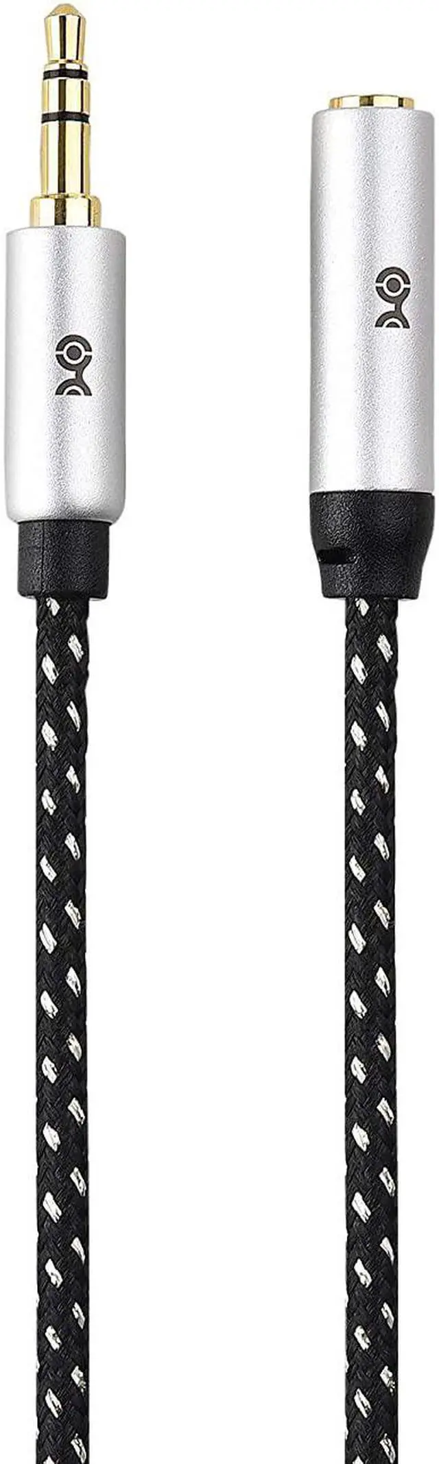 Alt view image 6 of 7 - 2-Pack Headphone Extension Cable - 10ft 3.5mm Extension Cable Aux Cord Extender Black