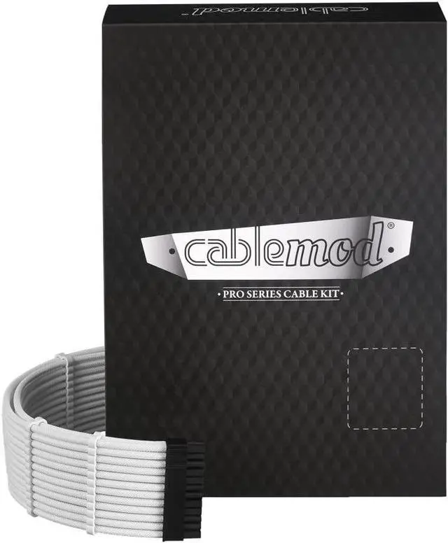 Main image of CableMod RT-Series Pro ModMesh Sleeved Cable Kit for ASUS and Seasonic (White)