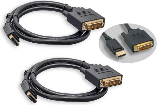 Alt view image 2 of 4 - DisplayPort to DVI Cable 3ft 2packs