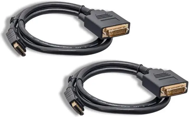 Alt view image 3 of 4 - DisplayPort to DVI Cable 3ft 2packs