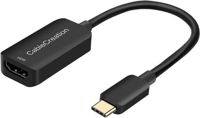 USB C to HDMI Adapter with 4K@60Hz HDR, CableCreation HDMI to USB Type C  Converter, Compatible with MacBook Pro, iPad Pro 2020, Surface Go, XPS 13, 