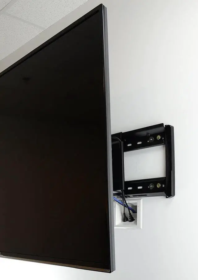 Alt view image 7 of 7 - DATA COMM 45-0024-WH Recessed Pro-Power Kit with Duplex Receptacle and Straight Blade Inlet, White