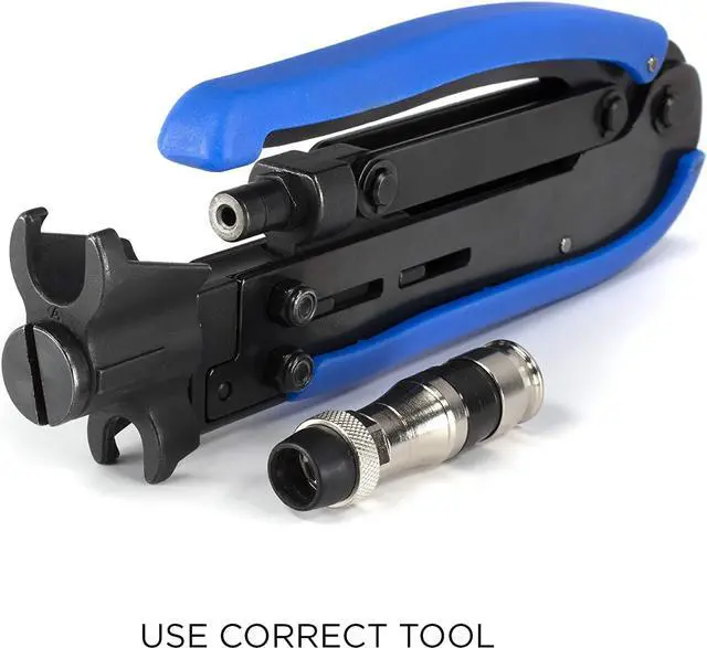 Alt view image 5 of 7 - Coaxial Cable Compression Fitting - Proudly Made in The USA - Connector - for RG11 Coax Cable - with Weather Seal O Ring, Weather Boot, and Water Tight Grip (100 Pack)