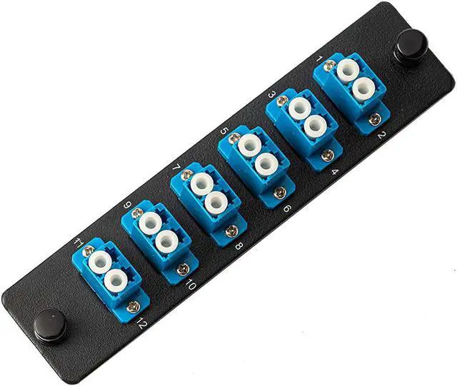 Lc Boards Ultra Spec 12 Port LC Fiber Patch Panel - 1U Rack Mount ...