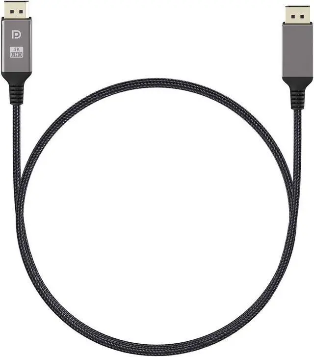 Alt view image 4 of 7 - DisplayPort Cable 1.2 6.6ft, High Speed DisplayPort to DisplayPort Cable Nylon Braided, Supports 4K@60Hz and 2K@144Hz for Laptop PC Projector TV etc- Gaming Monitor Cable- Dark Grey