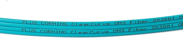 Alt view image 4 of 5 - SpeedyFiberTX - 4-Pack 17 Meter Multimode 10G OM3 50/125 Fiber Patch Cable, Duplex LC to LC, Slim Zipcord Aqua LSZH Cable Jacket