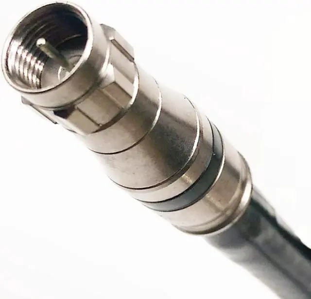 Alt view image 2 of 4 - PHAT SATELLITE INTL - 370ft RG-11 Coax Cable Tri-Shield 14AWG 75 Ohm 3GHz Satellite HDTV Cellular Booster Antenna Cable, F-Type Compression Fittings, Made in USA, UL ETL CM (370 feet, Black)
