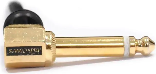 Alt view image 3 of 5 - Audio2000's C17006P2 6 Ft 1/4 TS Right Angle to XLR Male Cable (2 Pack)