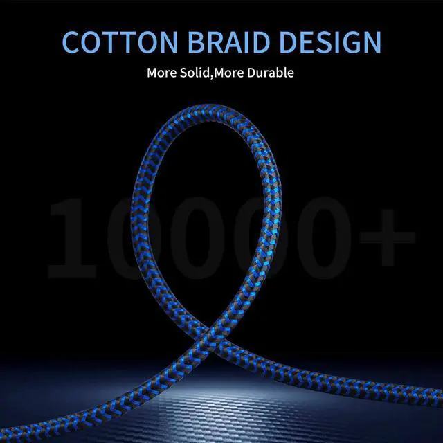 Alt view image 7 of 7 - 3.5mm Male to Female Extension Stereo Audio Extension Cable 3FT Cotton-Braided Audio Extension Cable Stereo Jack Cord for Phones Headphones Speakers Tablets PCs and More