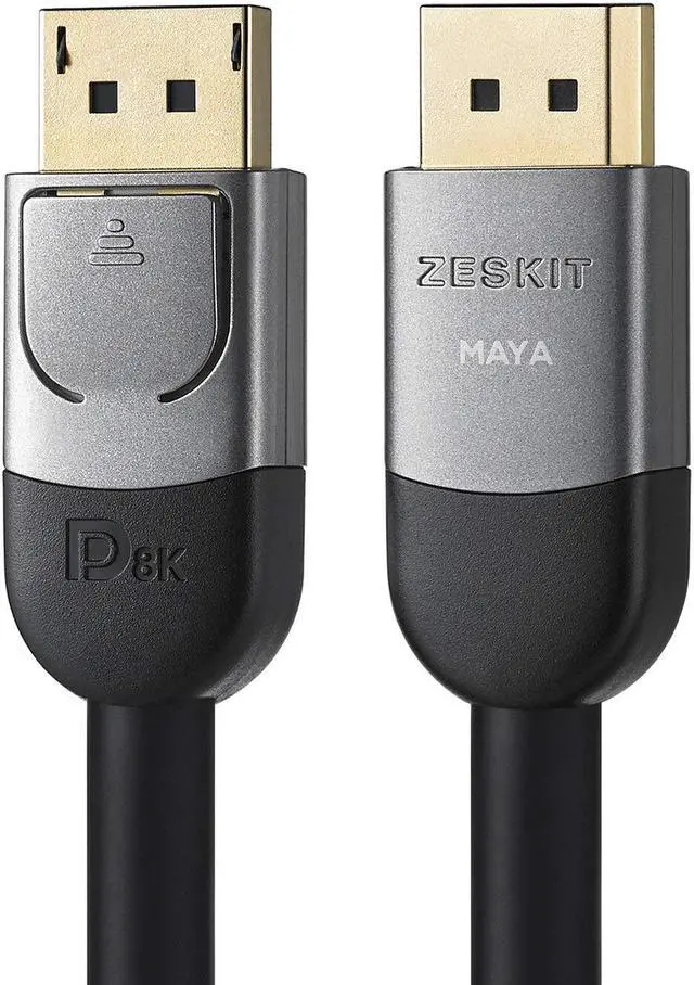 Main image of Maya Certified DP 1.4 Cable, 4K 120Hz 8K 60Hz 1440p 144Hz 240Hz HDR 32.4Gpbs HBR3 (16ft, No Braided Jacket)