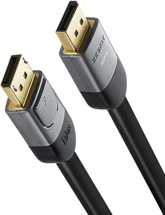 Alt view image 2 of 4 - Maya Certified DP 1.4 Cable, 4K 120Hz 8K 60Hz 1440p 144Hz 240Hz HDR 32.4Gpbs HBR3 (16ft, No Braided Jacket)