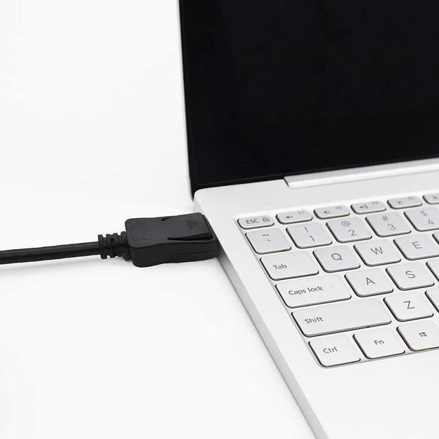 Alt view image 6 of 6 - Right Angle Displayport 1.4 Cable Left Angled Displayport Cable, BolAAzuL 90-Degree Angled Displayport Cable V1.4 6FT/1.8M up to 8K/60Hz, 4K/144Hz Supported