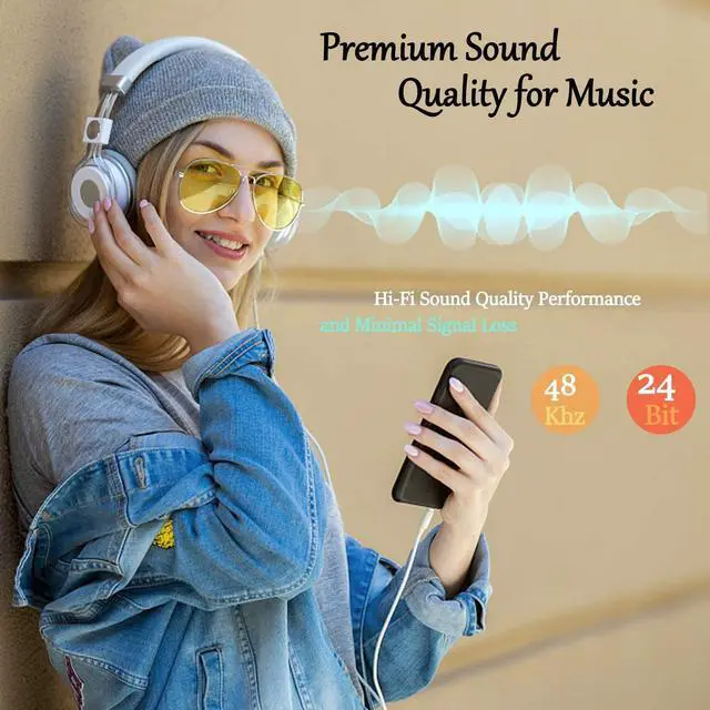 Alt view image 5 of 7 - MFi Certified Aux Cord for iPhone 3.3FT Lightning to 3.5mm Audio Jack Adapter Lightning to Aux Cable Compatible with iPhone 14 13 12 11 XS XR X 8 7 for Car Home Stereo/Speaker/Headphone White