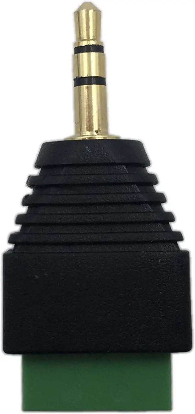 Alt view image 5 of 7 - 3.5mm 3 Pole Stereo Audio Video Male to 3 Screw Terminal Female Double Track Headphone Replacement Solderless Balum Converter Adapter (2-Pack)