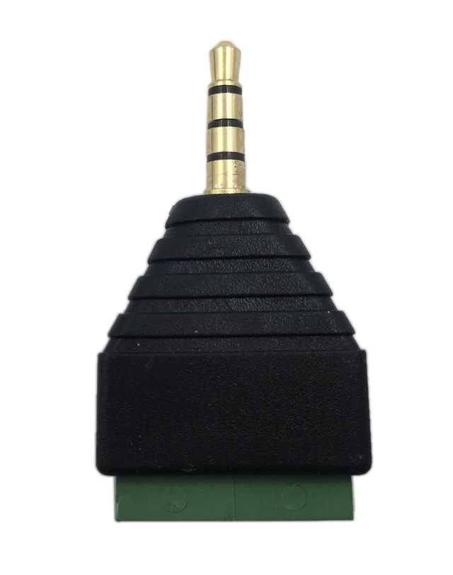 Alt view image 6 of 7 - 3.5mm 4 Pole Stereo TRRS Audio Video Male to 4 Screw Terminal Female Headphone R