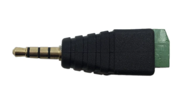 Alt view image 7 of 7 - 3.5mm 4 Pole Stereo TRRS Audio Video Male to 4 Screw Terminal Female Headphone R
