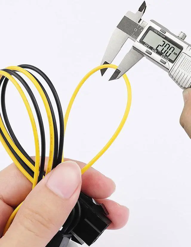 Alt view image 2 of 7 - 6 Pin PCIe - 2 x PCIe 8 (6+2) Pin 6PIN to Dual 8PIN Graphics Card PCI-e Express VGA Splitter Power Extension Cable (4 Pieces)