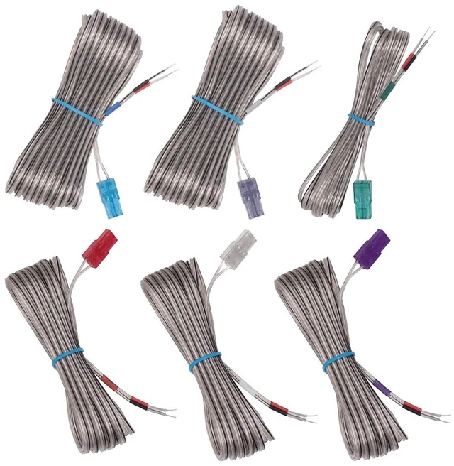 Main image of Set of 6 Home Theater Speaker Wire Cord Cable Fit for Sony Home Theater System DAV-HDX275 DAV-DZ1000 DAV-DZ150K DAV-DZ151KB DAV-DZ230 DAV-DZ295K DAV-DZ310 DAV-DZ555K DAV-DZ640K DAV-DZ780