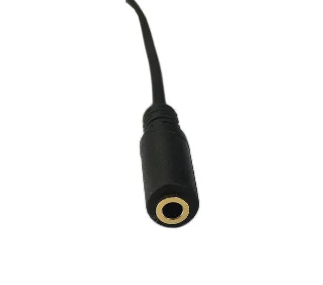 Alt view image 6 of 6 - 1Ft 3.5mm 4 Pole Male to 3 Pole Female Gold Plated Stereo Audio Cable Headset Extension Cable for Phones, Headphones, Speakers, Tablets, PCs, MP3 Players and More(2-Pack)
