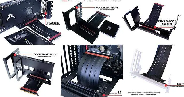 Alt view image 4 of 6 - LINKUP - Ultra PCIe 4.0 X16 Riser Cable [RTX3090 RX6900XT x570 B550 Z590 Tested] Shielded High-Speed Vertical Mount Gaming PCI Express Gen4?Universal 90 Degree Socket {15cm} 3.0 Gen3 Compatible?White