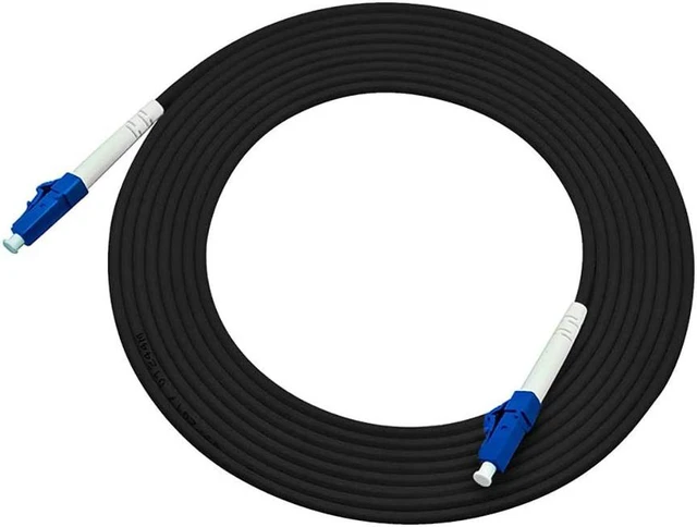 Alt view image 3 of 5 - 100ft 100feet 30m LC to LC Outdoor Armored Simplex 9/125 SM Fiber Optic Cable Jumper Optical Patch Cord Singlemode 30Meters 100ft LC-LC