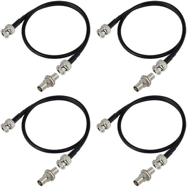 RS Wireless Mic Coaxial Antenna Extension Cable BNC Bulkhead