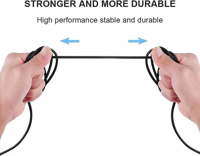 Alt view image 5 of 7 - SAMERIVER Astro A10 Cord Replacement with Volume Control, Astro A40 Cable Works with Astro A40 /A40TR Gaming Headset Cable, A10 Headset Cable for Xbox One, PS4, PC, Most Smartphones -Braided Black 6ft