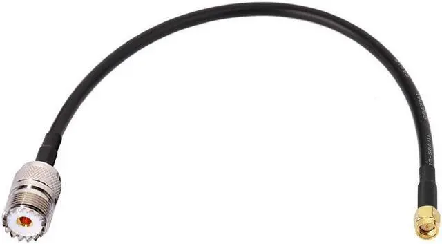 Alt view image 3 of 6 - BINGFU SMA Male to UHF SO239 Female & PL259 Male RG58 Coaxial Jumper Cable 12 inch 30cm (2-Pack) for Portable VNA Vector Network Analyzer Antenna Analyzer Spectrum Analyzer SWR Meter Tester