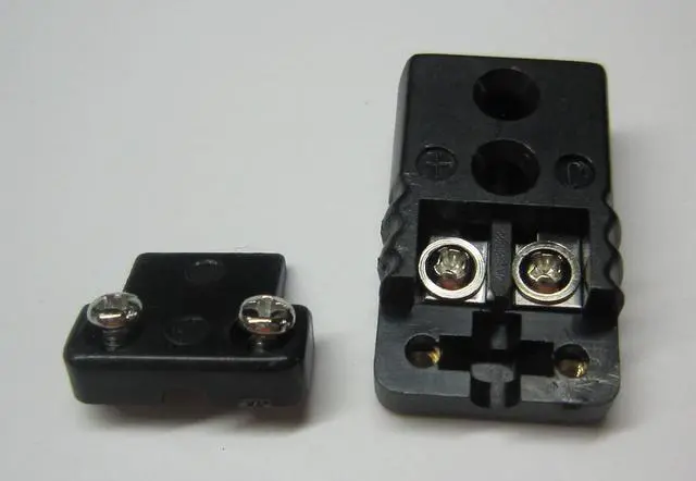 Alt view image 7 of 7 - Mini J-Type Thermocouple Wire Connector, Cable Connector, 5 Sets Pairs Male and Female Plugs