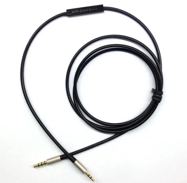 Alt view image 2 of 5 - Replacement Cable Compatible with JBL Synchros S300 S300I S700 S500 S400BT J56BT E40BT E30 E40 S400BT E50BT Headphone Remote Volume Mic Compatible with iPhone only
