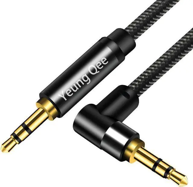 Alt view image 2 of 7 - 3.5mm Aux Cable 1ft 3.5mm Nylon Braided Male to Male Stereo Audio Cable Audio Auxiliary Input Adapter for Headphones Car Home Stereos Speaker (1FT/0.3M)