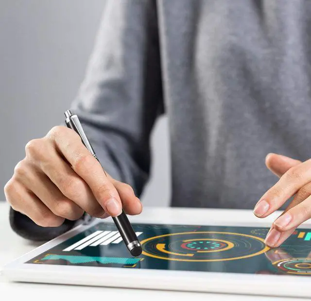 Alt view image 6 of 6 - 36 Pcs Stylus Pen for Universal Capacitive Touch Screens Devices Stylus Pen Compatible with Tablet for Classroom Travel Olders Friendly(Black)