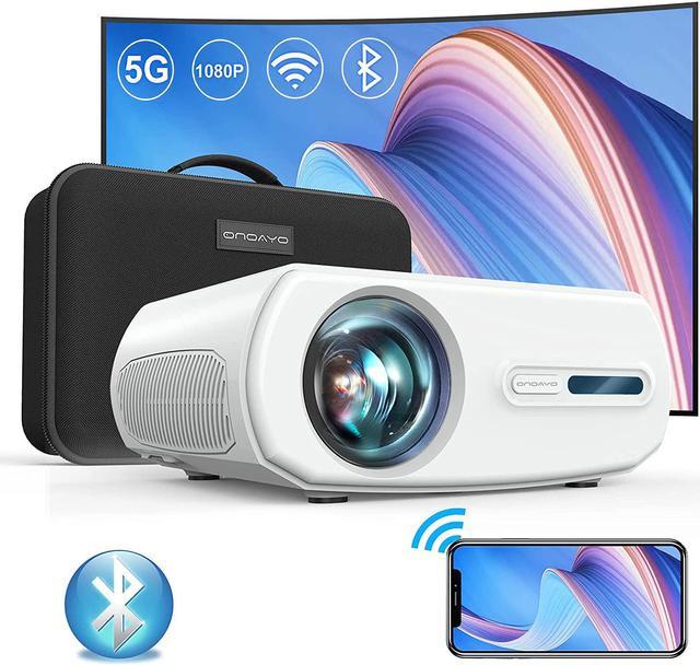 ONOAYO 5G WiFi Outdoor Projector, 10000L 380 ASIN LM FHD Native 1080P  Bluetooth Mini Projector 4K Supported, 4D Keystone & Zoom Full Sealed