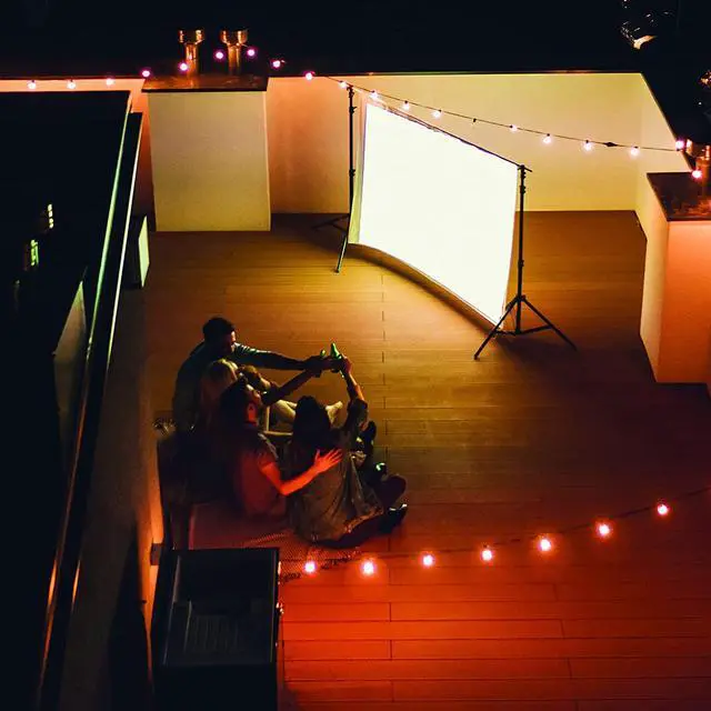 Alt view image 2 of 6 - Monster Image Mini Small Format LCD Projector 1920x1080 HD Quality, Project Up To 8 Feet Away, Works On Projection Screens Ranging from 20-80 Inches. Supports Any Format With Universal HDMI Cable