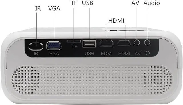 Alt view image 3 of 5 - Projector LED Mini Micro Portable Video Projector with USB for Game Movie Cinema Home Theater