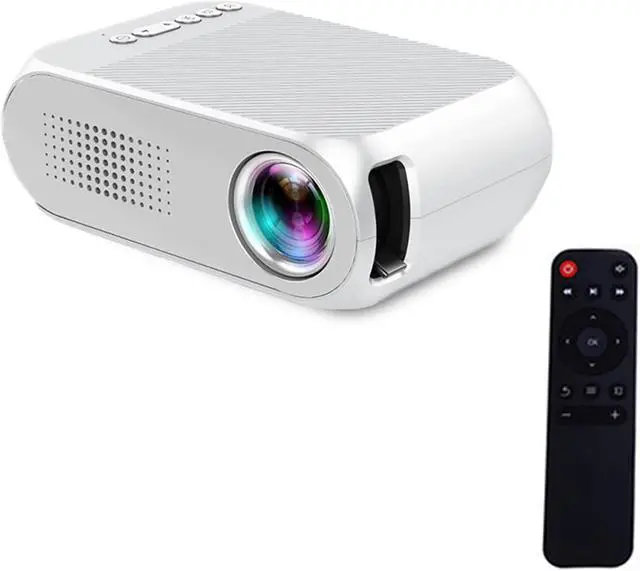 Main image of Gaone Mini Projector, 1080P Supported Video Projector 4800 Lumens LED 20,000 Hrs Long Life Portable Home Theatre Projector Compatible with PS4, PC Via HDMI, VGA, TF, AV, and USB,White