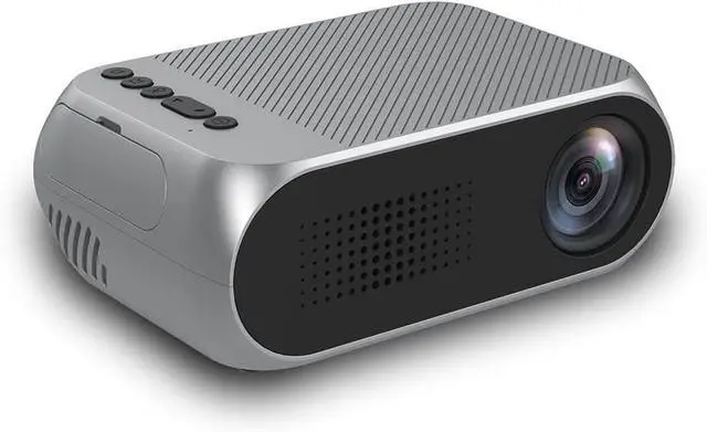 Main image of 1080P HD Projector, Built-in Battery Projector, Household LED, Mini Portable HD Projector, HDMI, VGA, USB, Laptop, Silver