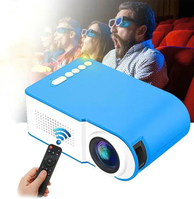 Main image of Gaone Mini Projector Portable 1080P Full HD Video Projector 7000 Lumens and 80'' Display Supported, Compatible with TV Stick PS4 HDMI VGA TF AV USB, Home Theater Projector,Blue
