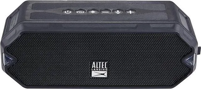 Alt view image 9 of 20 - Altec Lansing IMW1200 Hydrajolt Wireless Bluetooth Waterproof Portable Speaker (Black)