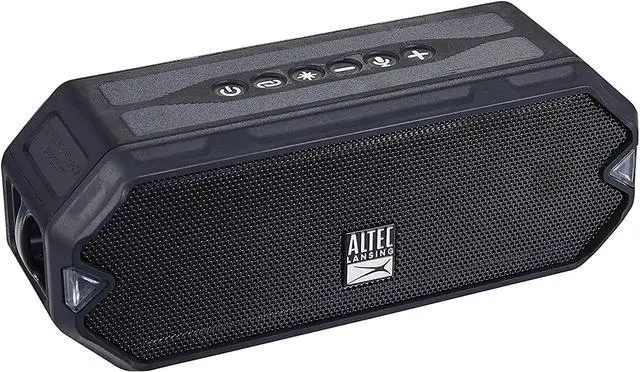 Alt view image 12 of 20 - Altec Lansing IMW1200 Hydrajolt Wireless Bluetooth Waterproof Portable Speaker (Black)