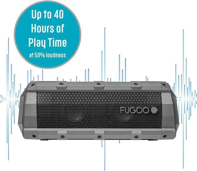 Alt view image 6 of 7 - Fugoo Element | Portable Bluetooth Speaker, 360 Audio, 60W, IPX7 Rating, Up to 40 Hours Playtime | Floats on Water | Built-in Mic  Siri/Google Now