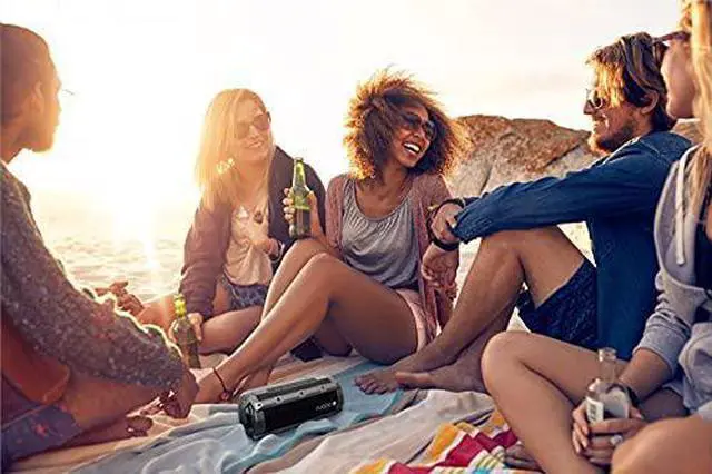 Alt view image 7 of 7 - Fugoo Element | Portable Bluetooth Speaker, 360 Audio, 60W, IPX7 Rating, Up to 40 Hours Playtime | Floats on Water | Built-in Mic  Siri/Google Now