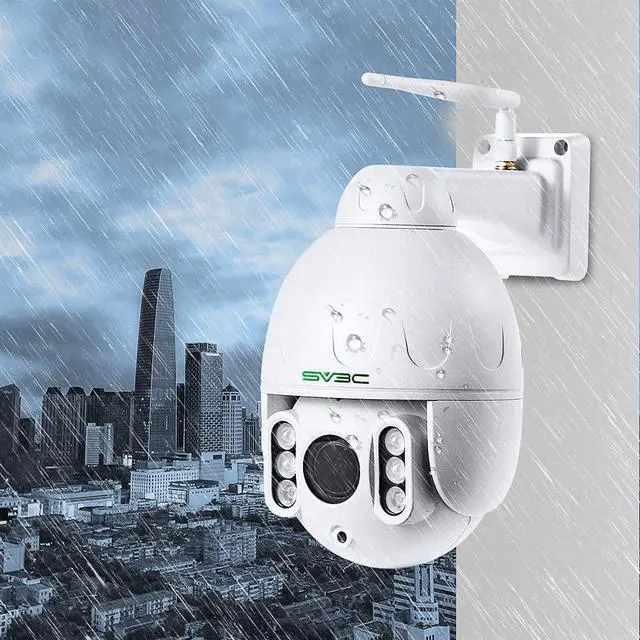 Alt view image 5 of 7 - SV3C 1080P Outdoor PTZ WiFi Camera, ONVIF Security IP Camera with Auto Tracking, 197ft HD Night Vision, 5X Optical Zoom, Two-Way Audio, Waterproof, Compatible with Blue Iris, SD Card Slot, CamHiPro