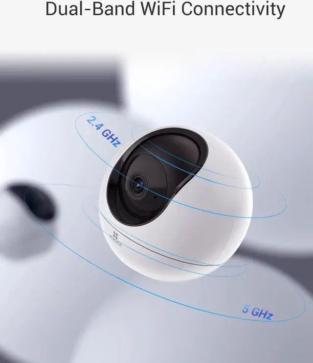 Alt view image 7 of 7 - EZVIZ 4MP Indoor Camera, Pan/Tilt Baby Pet Monitor with AI Human and Pet Detection, Voice Activity Detection, Waving-Hand Recognition, Starlight Lens Color Vision, 2.4/5 GHz Dual-Band Wi-Fi | C6