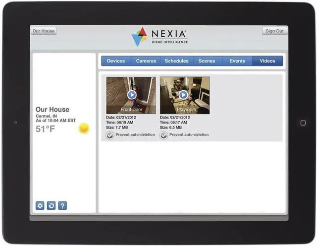 Alt view image 2 of 7 - Schlage WCE100 Home Indoor Camera with Nexia Home Intelligence, White