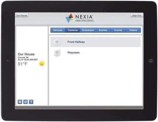 Alt view image 3 of 7 - Schlage WCE100 Home Indoor Camera with Nexia Home Intelligence, White