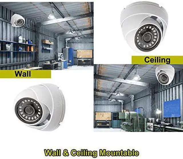 Alt view image 4 of 7 - Evertech 8 ch 1080p Security Camera System Indoor Outdoor with 2TB Hard Drive CCTV Recorder 8pcs 1080p Surveillance Cameras with Night Vision Easy Remote Access Motion Alert