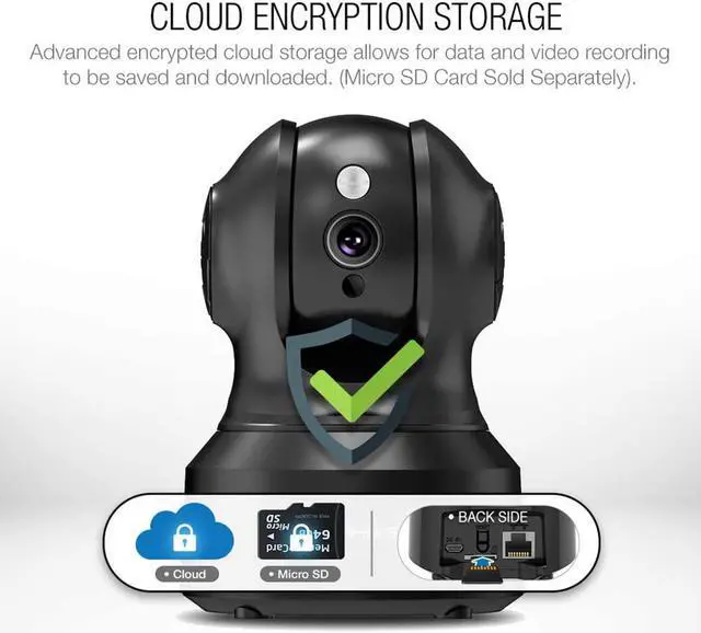 Alt view image 6 of 7 - TETHYS Wireless Security Camera 1080P Indoor [Work with Alexa] Pan/Tilt WiFi Smart IP Camera Dome Surveillance System w/Night Vision,Motion Detection,2-Way Audio,Cloud for Home,Business, Baby Monitor