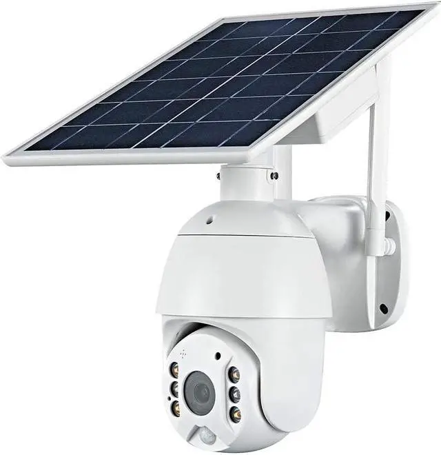 Main image of 100% Wire-Free Wireless Rechargeable Battery Solar Powered Outdoor 1080P Pan Tilt WiFi Security Camera PIR Motion Recording Two-Way Audio IP65 Weatherproof Night Vision Built-in SD Slot